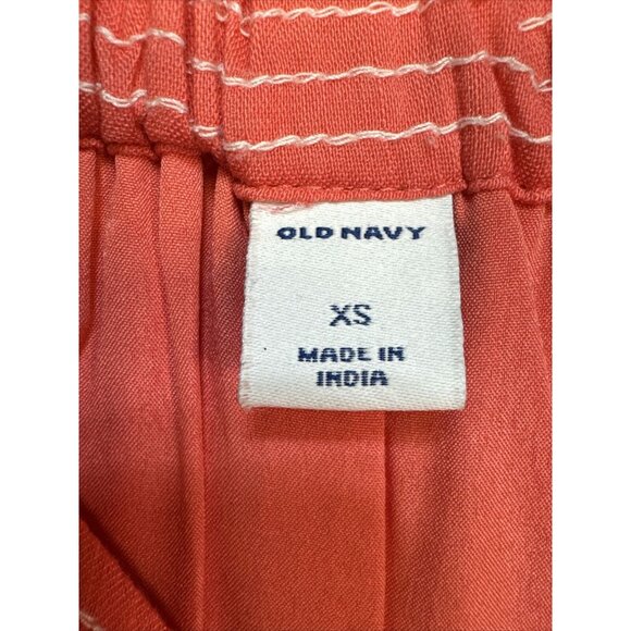 Old Navy Womens Tiered Sundress Size XS Coral Sleeveless Lined - Picture 7 of 12